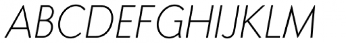 Mancunium Light Italic Font UPPERCASE