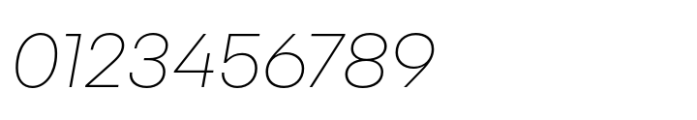 Mandioca Thin Italic Font OTHER CHARS
