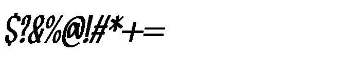 Mandiora Italic Font OTHER CHARS