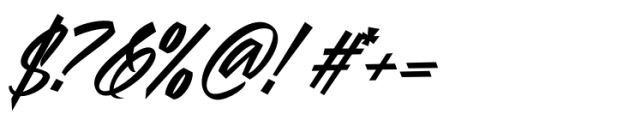 Mandoul Script Bold Italic Font OTHER CHARS