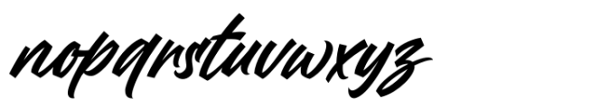 Mandoul Script Bold Italic Font LOWERCASE