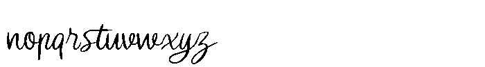 Mandragia Script Font LOWERCASE