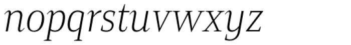Mandrel Cond Thin Italic Font LOWERCASE