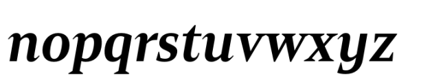 Mandrel Condensed Ex Bold Italic Font LOWERCASE