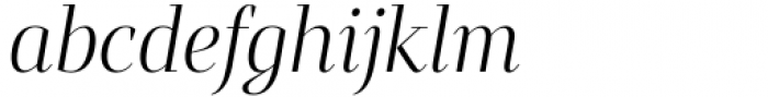 Mandrel Didone Condensed Light Italic Font LOWERCASE