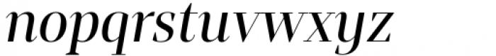 Mandrel Didone Condensed Medium Italic Font LOWERCASE