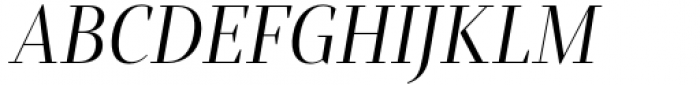 Mandrel Didone Condensed Regular Italic Font UPPERCASE