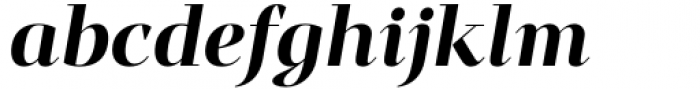 Mandrel Didone Extended Black Italic Font LOWERCASE