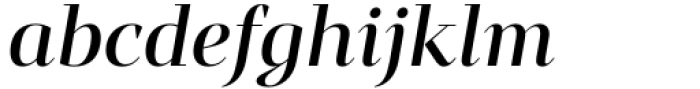 Mandrel Didone Extended Demi Italic Font LOWERCASE