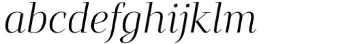 Mandrel Didone Extended Light Italic Font LOWERCASE