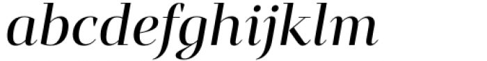 Mandrel Didone Extended Medium Italic Font LOWERCASE