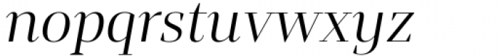 Mandrel Didone Extended Regular Italic Font LOWERCASE