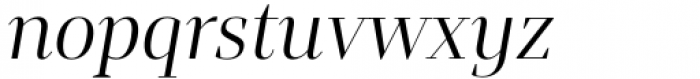 Mandrel Didone Norm Regular Italic Font LOWERCASE