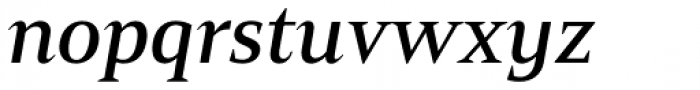 Mandrel Norm Demi Italic Font LOWERCASE