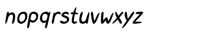 Manga Style Pro Italic Font LOWERCASE