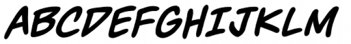 MangaMaster BB Bold Italic Font UPPERCASE