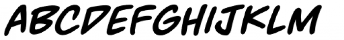 MangaMaster BB Bold Italic Font LOWERCASE