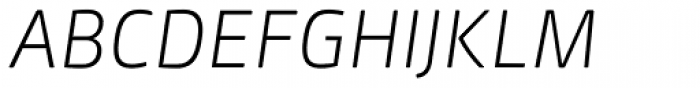 Mangerica ExtraLight Italic Font UPPERCASE