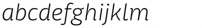 Mangerica ExtraLight Italic Font LOWERCASE