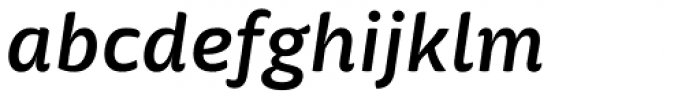Mangerica SemiBold Italic Font LOWERCASE