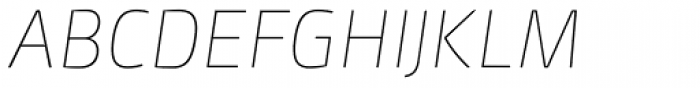 Mangerica Thin Italic Font UPPERCASE