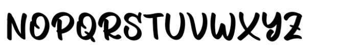 Mango Lazy Regular Font UPPERCASE