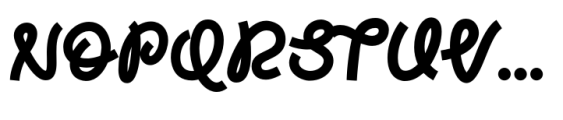 Mangrove Script Bold Font UPPERCASE