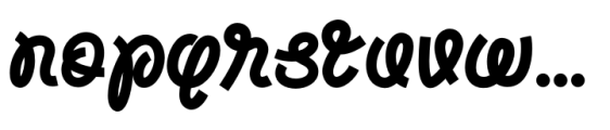 Mangrove Script Bold Font LOWERCASE