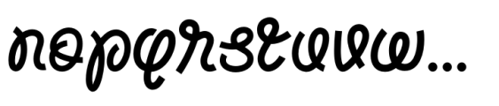 Mangrove Script Light Font LOWERCASE