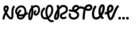 Mangrove Script Regular Font UPPERCASE