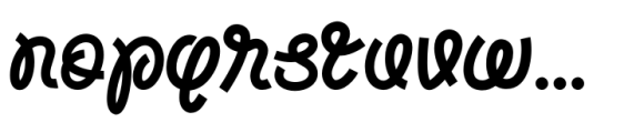 Mangrove Script Regular Font LOWERCASE