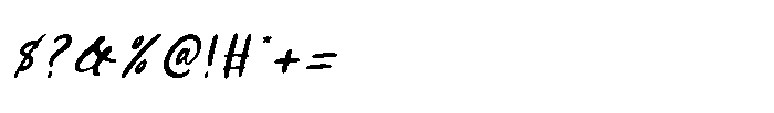 Manhika Neddac Italic Font OTHER CHARS