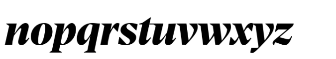 Manier Heavy Italic Font LOWERCASE
