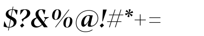 Manier Medium Italic Font OTHER CHARS