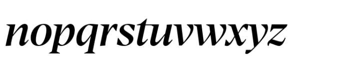 Manier Medium Italic Font LOWERCASE