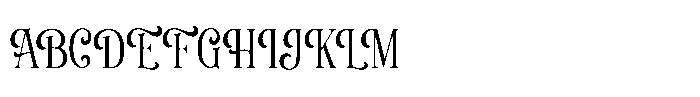 Manierlich Font UPPERCASE