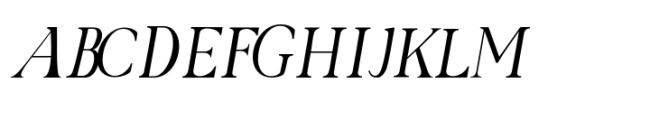 Manifest Font Serif Italic Font UPPERCASE