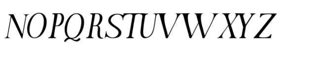 Manifest Font Serif Italic Font UPPERCASE