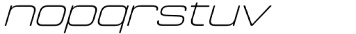 Manifold Extended CF Thin Italic Font LOWERCASE