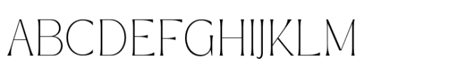 Manila Style Thin Font UPPERCASE