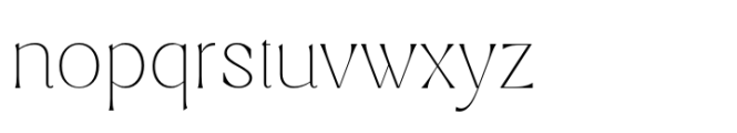 Manila Style Thin Font LOWERCASE