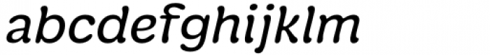 Manju Oblique Font LOWERCASE