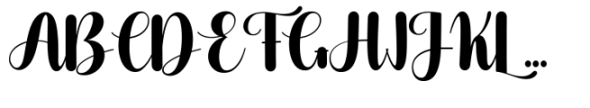 Manley Script Font UPPERCASE