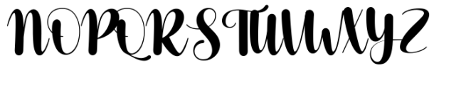 Manley Script Font UPPERCASE