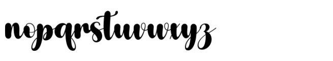 Manley Script Font LOWERCASE