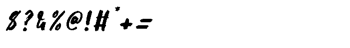 Manlight Sectarin Italic Font OTHER CHARS