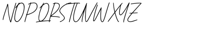 Manly Signature Regular Font UPPERCASE
