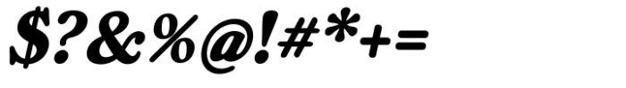 Manofik Bold Italic Font OTHER CHARS