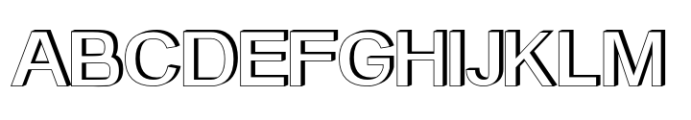 Manokgle 3D Extrude Font UPPERCASE