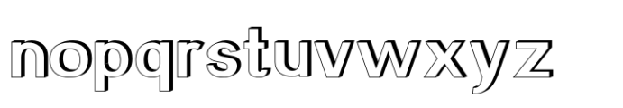 Manokgle 3D Extrude Font LOWERCASE